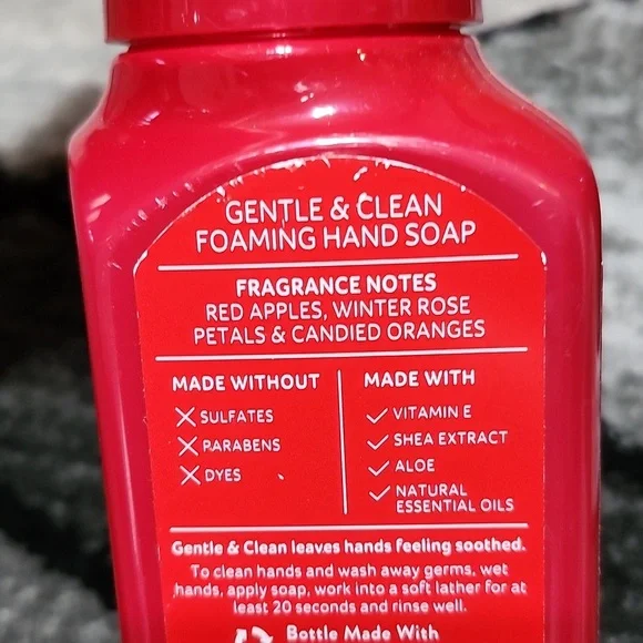 BATH & BODY WORKS WINTER CANDY APPLE & VANILLA BEAN NOEL FOAMING HAND SO… - Picture 4 of 7
